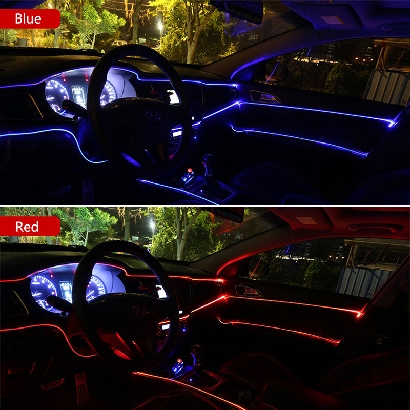Car LED Strip Light, 12V Waterproof USB Neon Party and Decoration Lamp for Cars and Bicycles