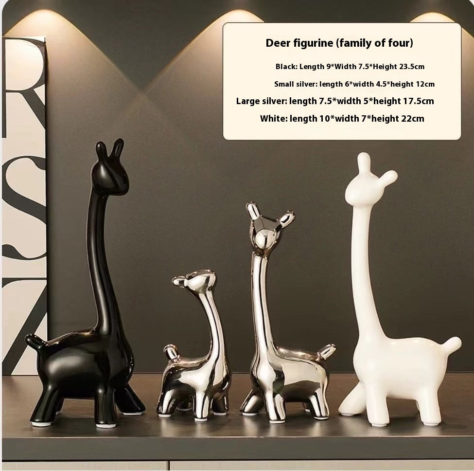 Deer Home Ornament Ceramic Decorative Ornaments