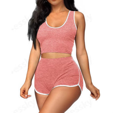Women's Casual Multicolor Sports Shorts Set – Lightweight and Stylish Activewear