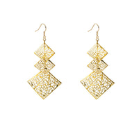 H12341hollow Diamond Gold