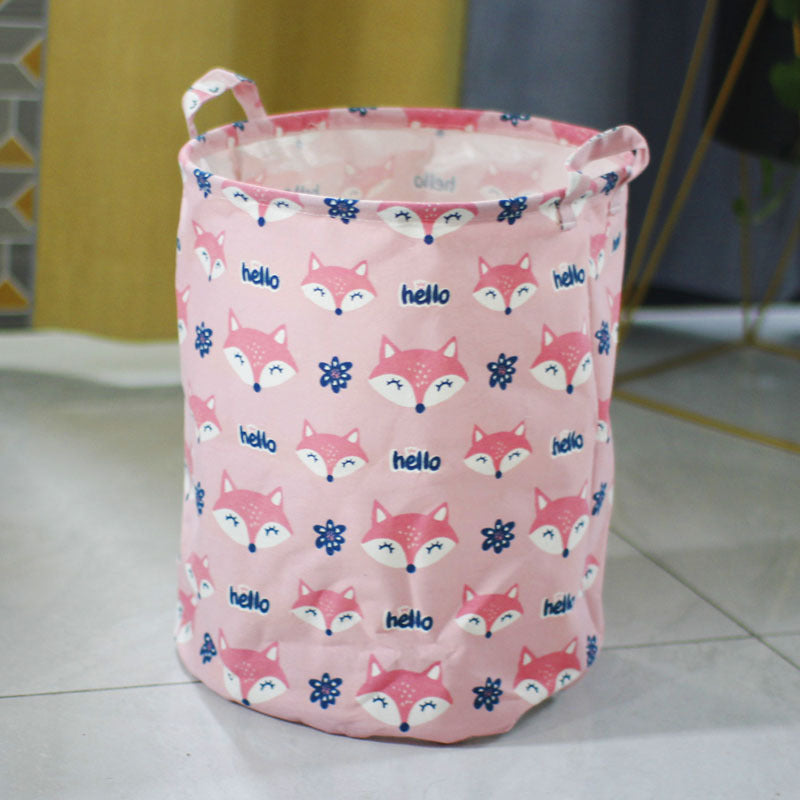Fabric Dirty Clothes Basket Folding Storage