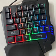 Single-Handed Mechanical Keyboard & Mouse Combo – Gaming Set