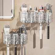 Suction Cup Type Wall-mounted Punch-free Good-looking Bathroom Toothbrushing Set Family Set