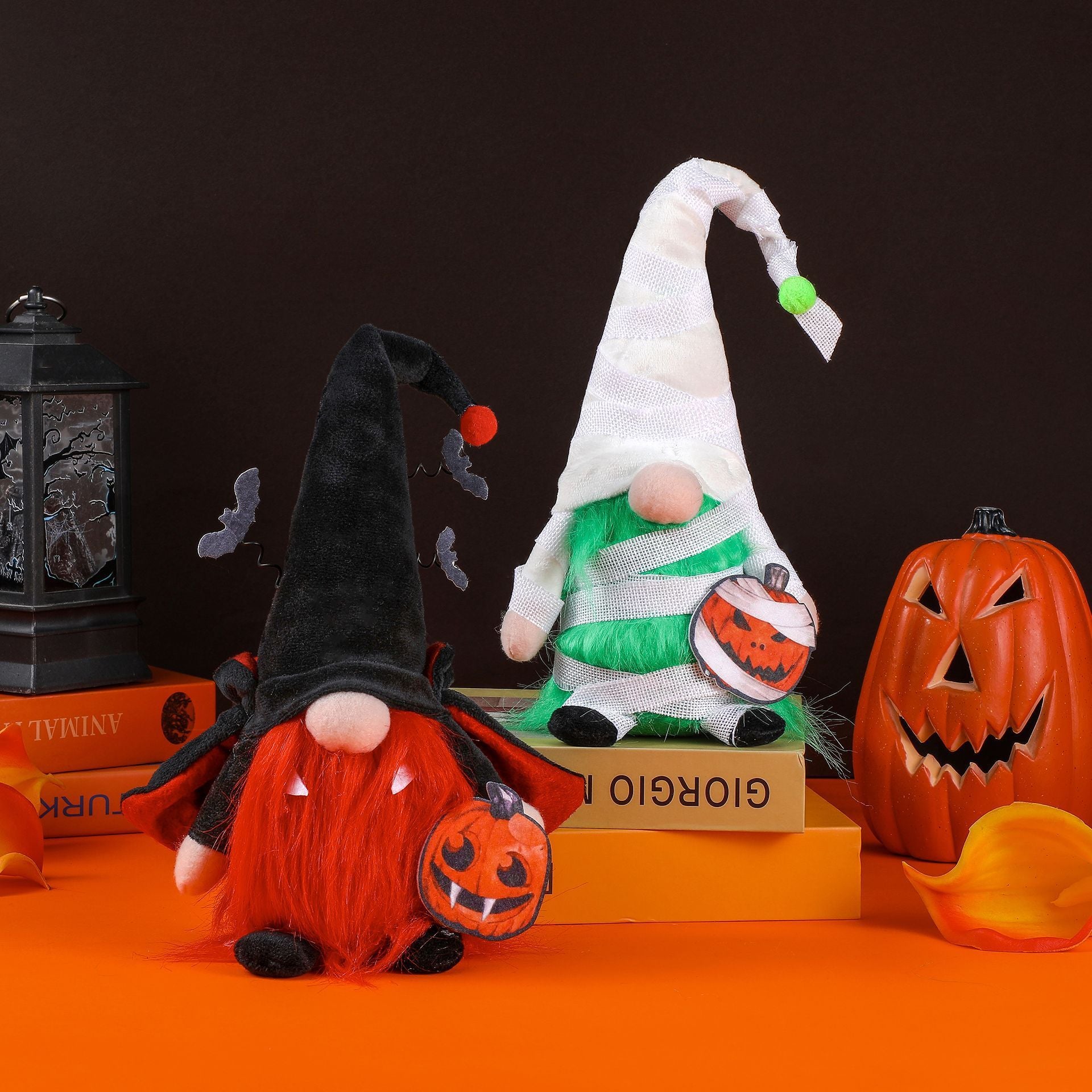 Halloween Faceless Vampire Pumpkin White Bandage Doll Ornaments Doll Party Dress Up Props