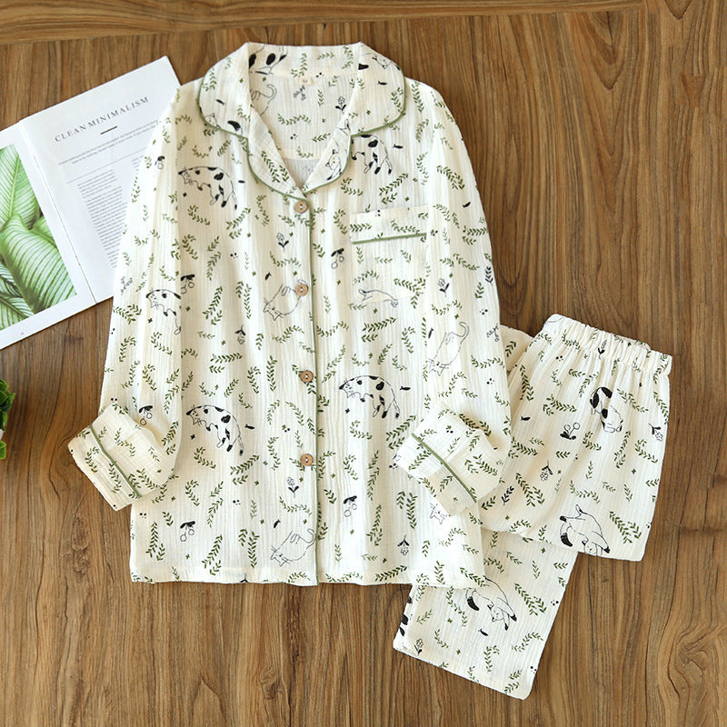 Women's Fashion Cotton Homewear Suit