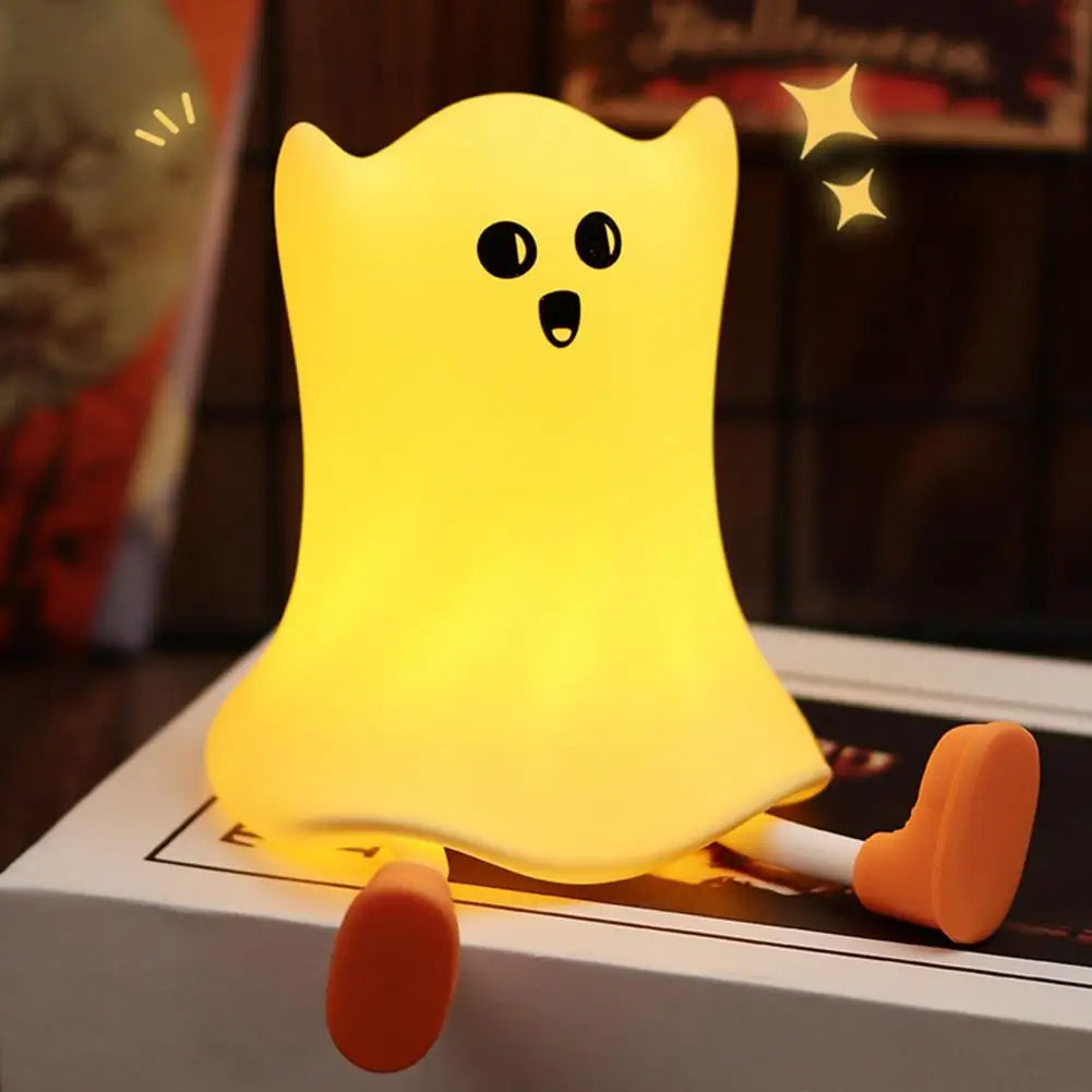 Silicone Ghost Bedside Lamp Waterproof With Touch Control