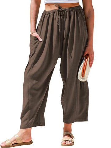 Women’s Wide Leg Drawstring Pants – Street Style Essentials