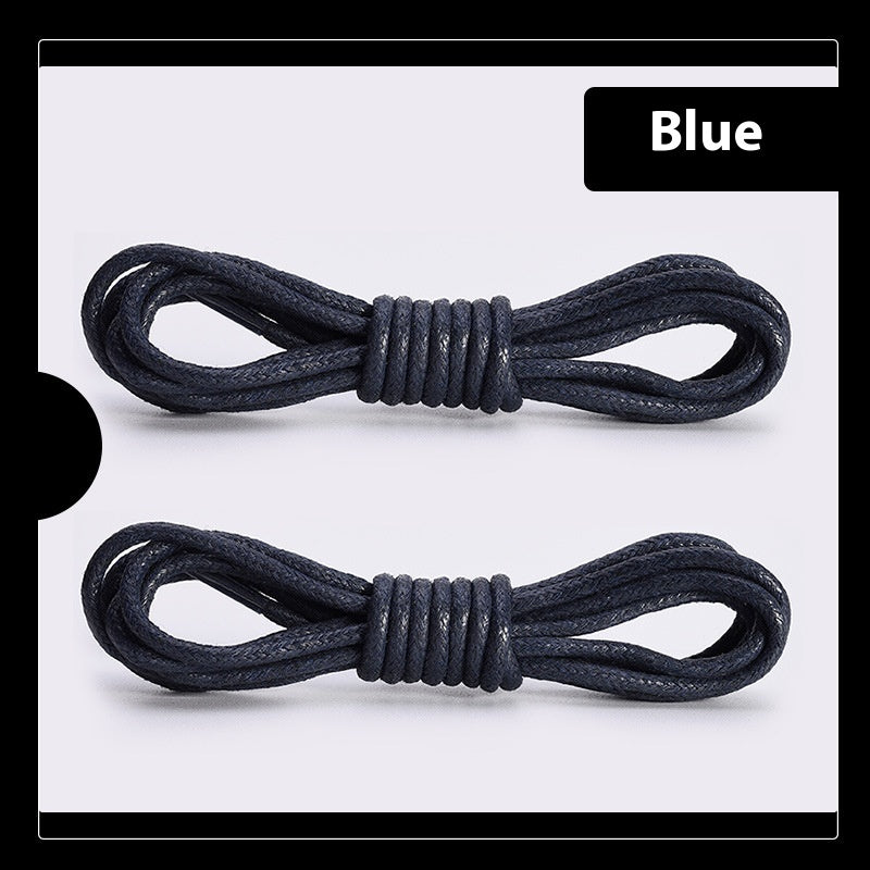Round Waxed Shoelaces for Leather Shoes and Boots – 1 Pair