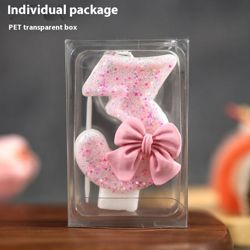 Creative Digital Bow Birthday Candle