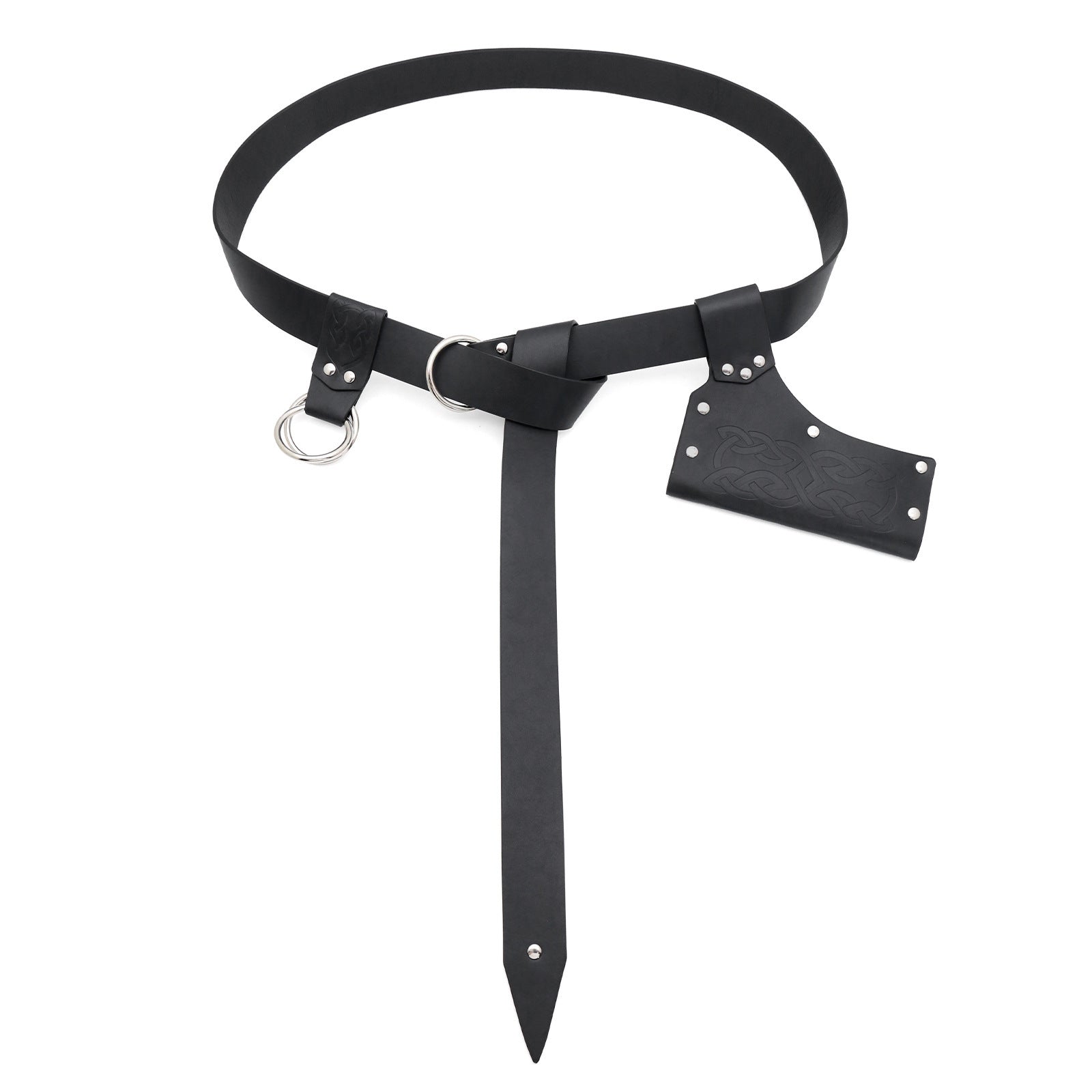 Men’s PU Leather Belt Three-Piece Set – Black or Brown