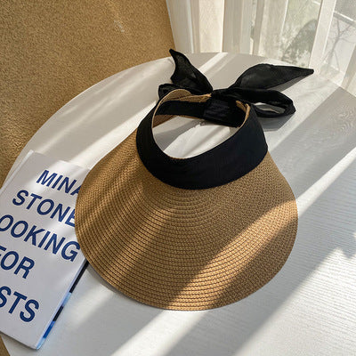 Bow Knot Beach Sunscreen Big Brim Hat