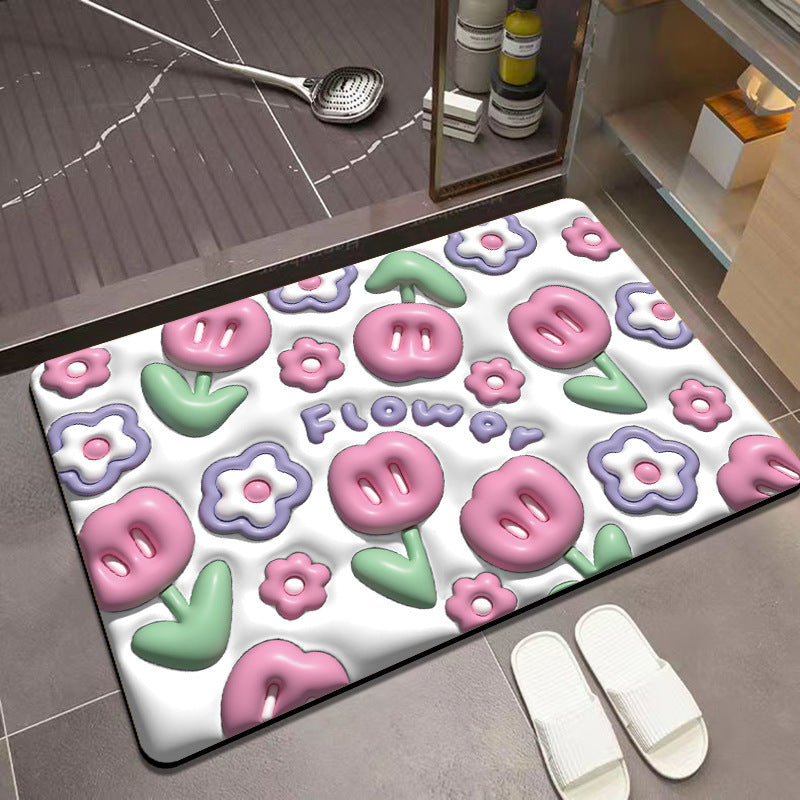 Foot Mats for Household Bathroom Entrance – Absorbent & Non-Slip