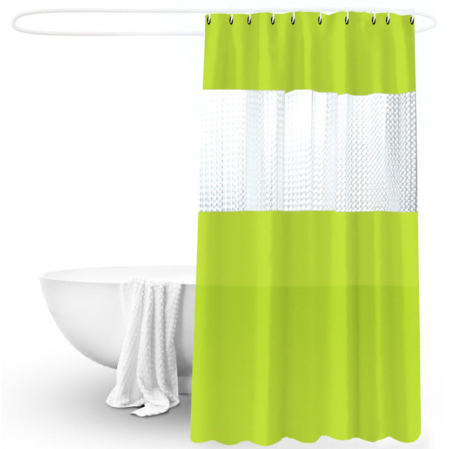 Splicing Translucent Waterproof Mildew-Proof Bathroom Shower Partition Curtain
