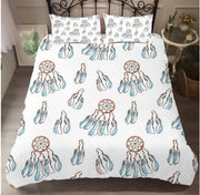 European-American Style 3D Dream Catcher Polyester Twill Quilted Three-Piece Bedding Set