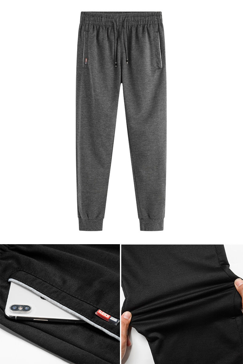 Men’s Korean Slim Fit Sweatpants – Winter Casual Pants