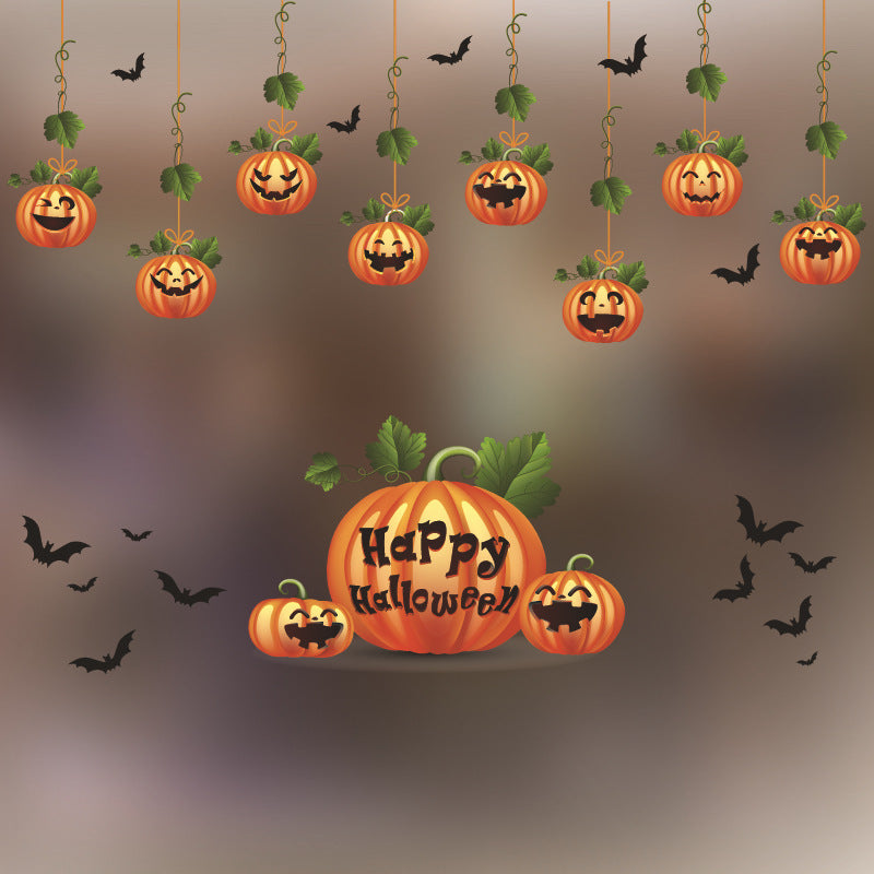 Halloween Decoration Kindergarten Stickers Glass Door