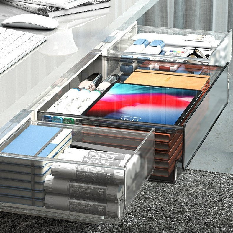 Hidden Paste Drawer Under Table Office Organizing