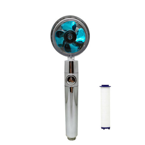 Modern Minimalist Compact Supercharged Shower Nozzle – Small Waist Fan Design