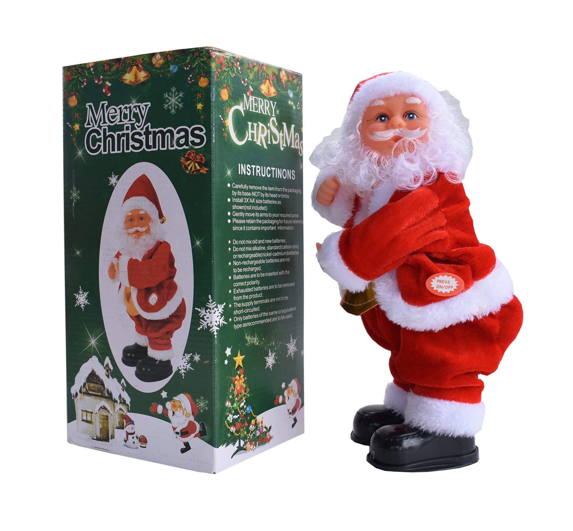 Electric Dancing Santa Claus Music Christmas Ornament