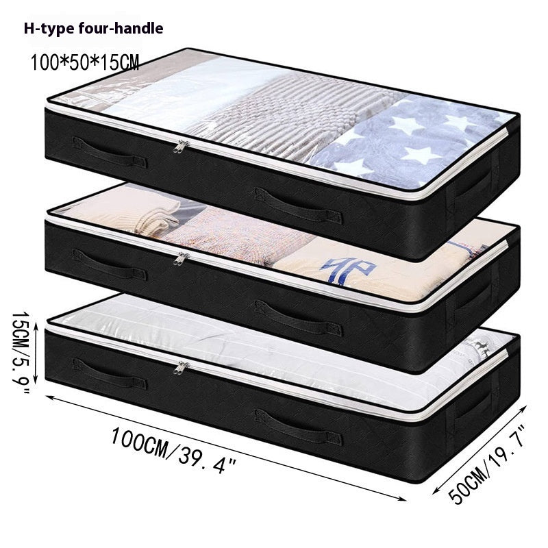 Foldable Large Capacity Moisture-proof Clothes Quilt Bed Bottom Buggy Bag