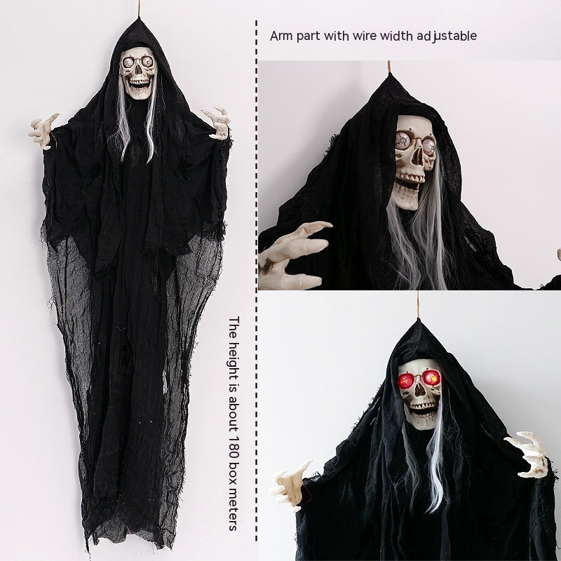Halloween Hanging Ghost Decoration – Spooky Death Festival Haunted House Prop