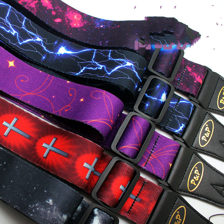 Guitar Strap Printed Starry Sky Instrument Accessories