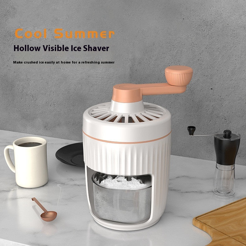 Manual Ice Shaver – Hand-Cranked Ice Crusher & Smoothie Maker