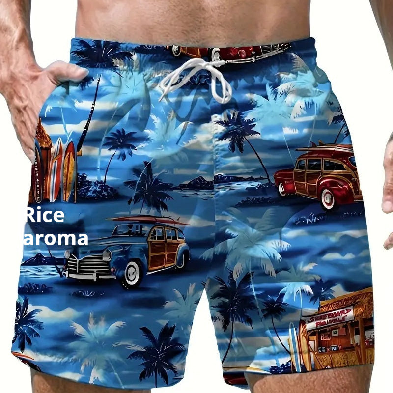 Men’s Summer Beach Shorts – Casual Trendy Loose Pants