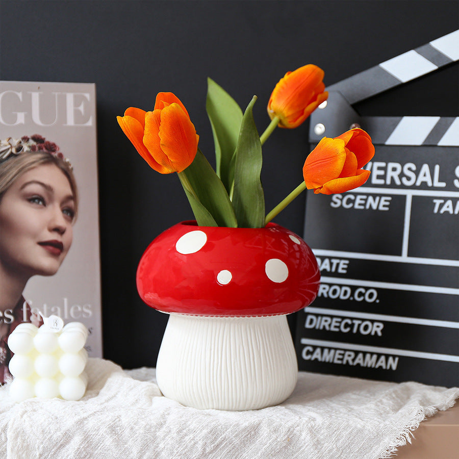 Creative Personality Mushroom Vase Home Decoration