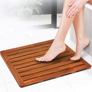 Household Solid Wood Bathroom Waterproof Non-slip Shower Mat Bathroom Bathtub Pedal