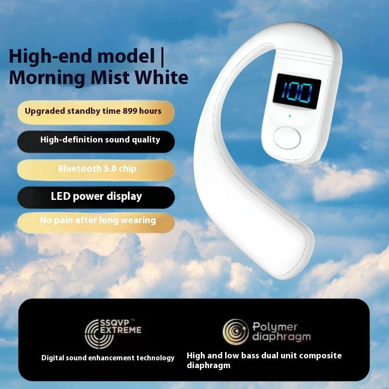 Air Conduction Air Bone Conduction Ear Hook Sports Running Wireless Bluetooth Headset Ultra-long Life Battery