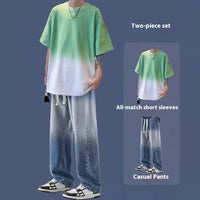 Green Top And Blue Pants
