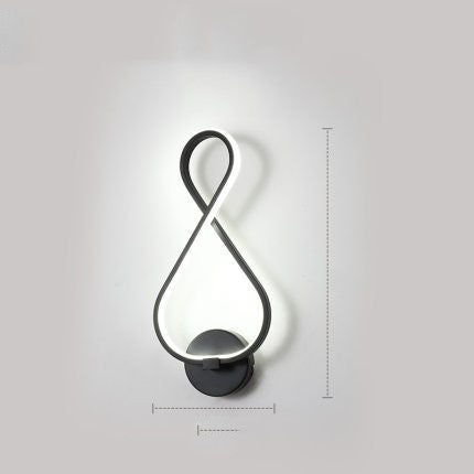 Silicone Shade LED Bedside Wall Lamp Button Switch