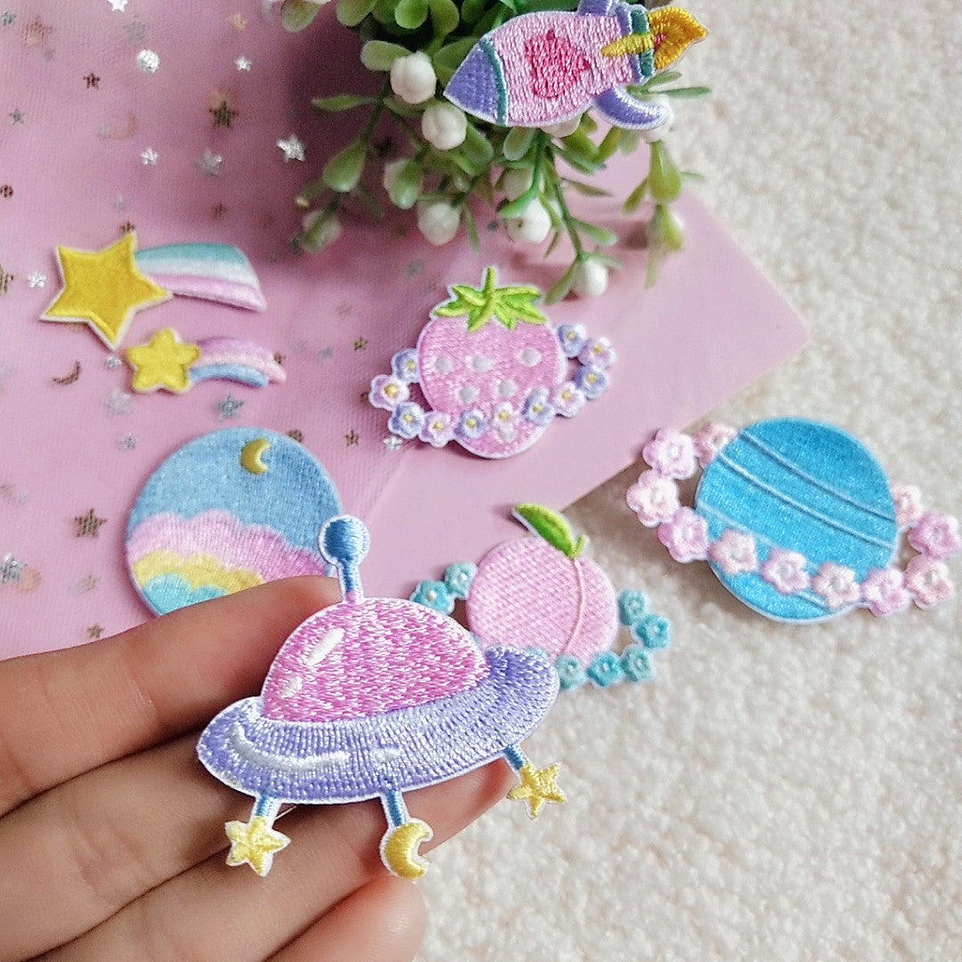 Embroidery Cloth Stickers – Decorative Sewing Patches for Clothes and Accessories