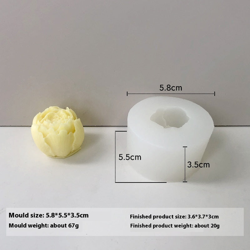 Flower Aromatherapy Candle Silicone Mold DIY