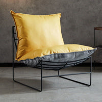 Yellow leather