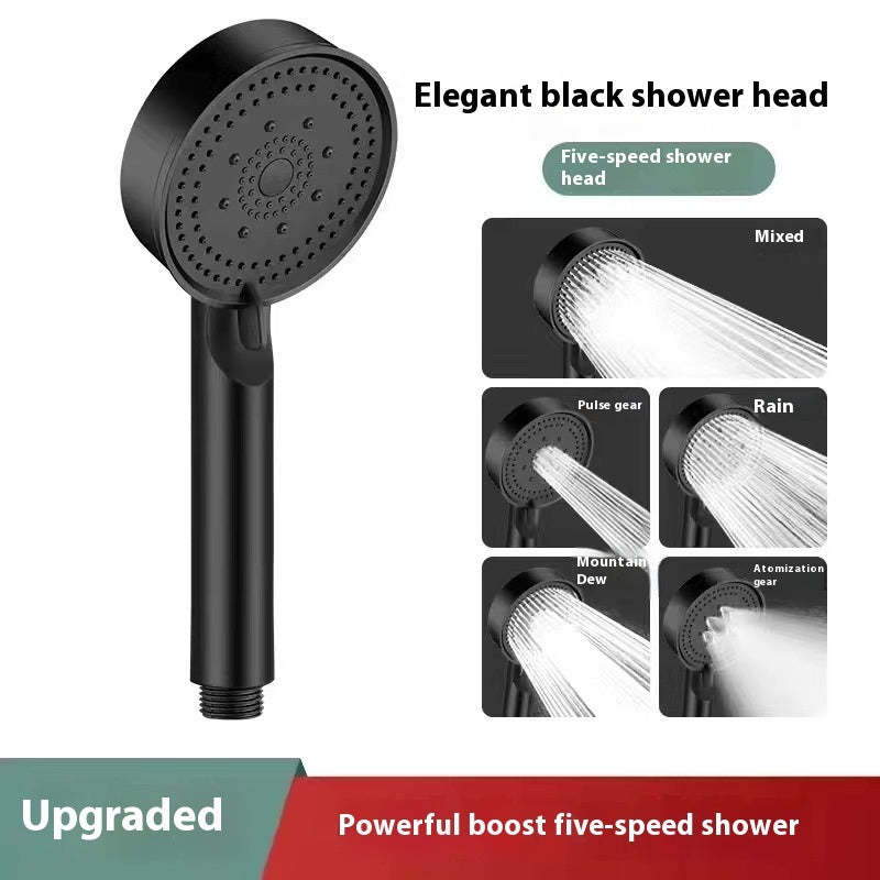 Handheld Pressure Shower Nozzle – 5-Speed Adjustable Shower Head