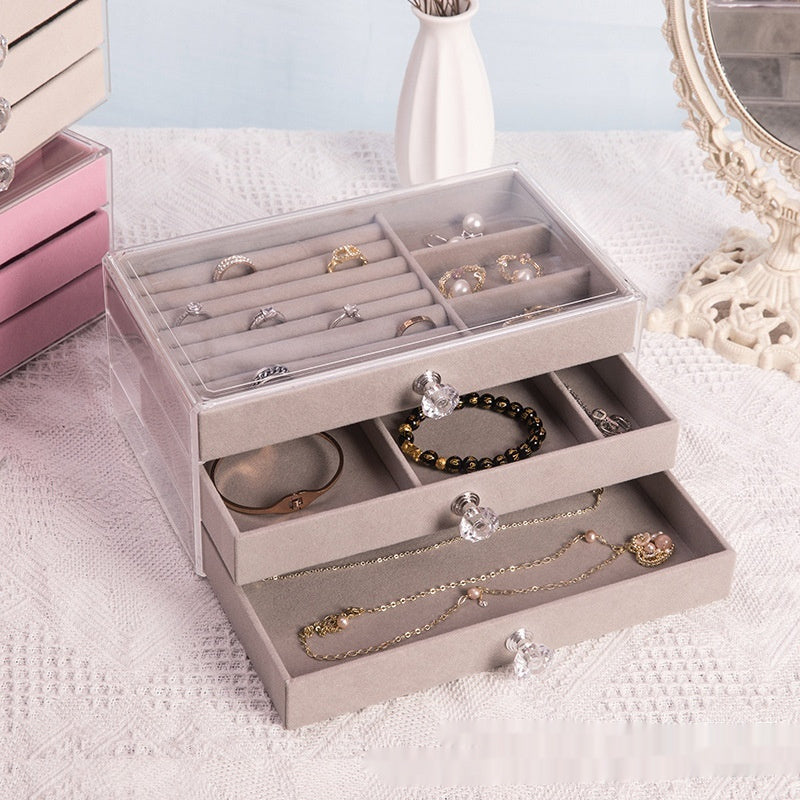 Fashion Large Capacity Multilayer Jewelry Storage Box