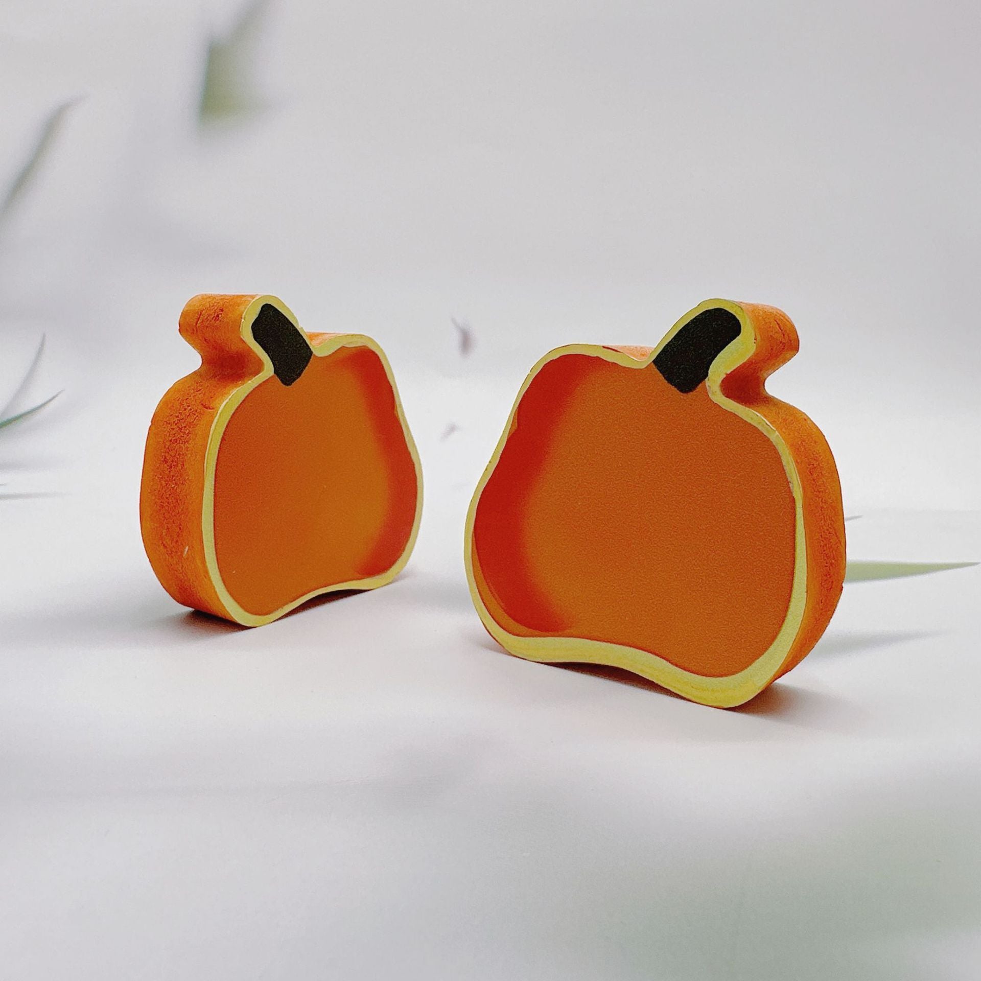 Cross-border New Halloween Double-sided Printing Pumpkin Table Decorative Ornaments Name Greeting Decorations