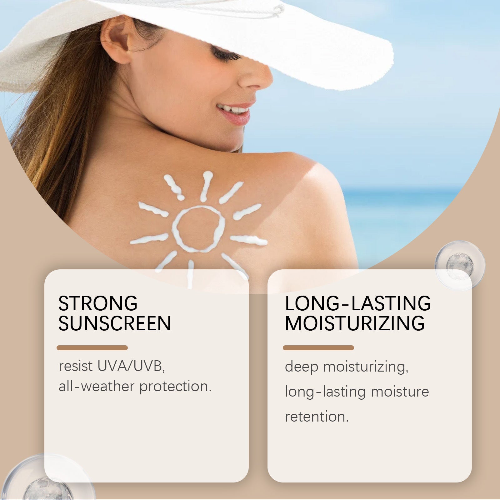 Shea Butter UV Protective Cream for Skin Moisturizing