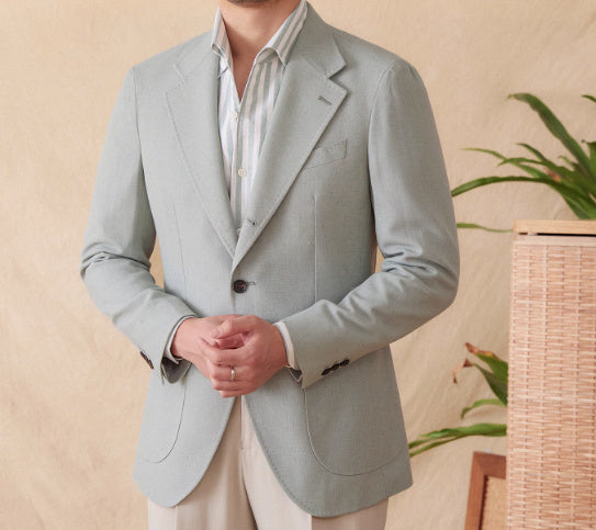 Casual Half Lining Breathable Suit Jacket Fashion