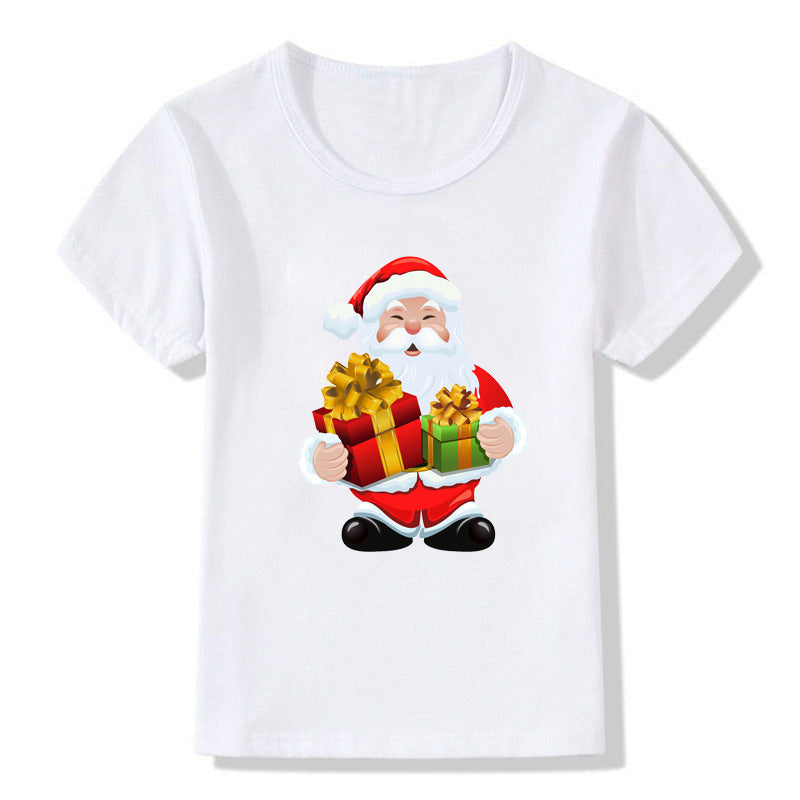 Unisex Cotton Crew Neck Christmas Tee Regular Fit Kids