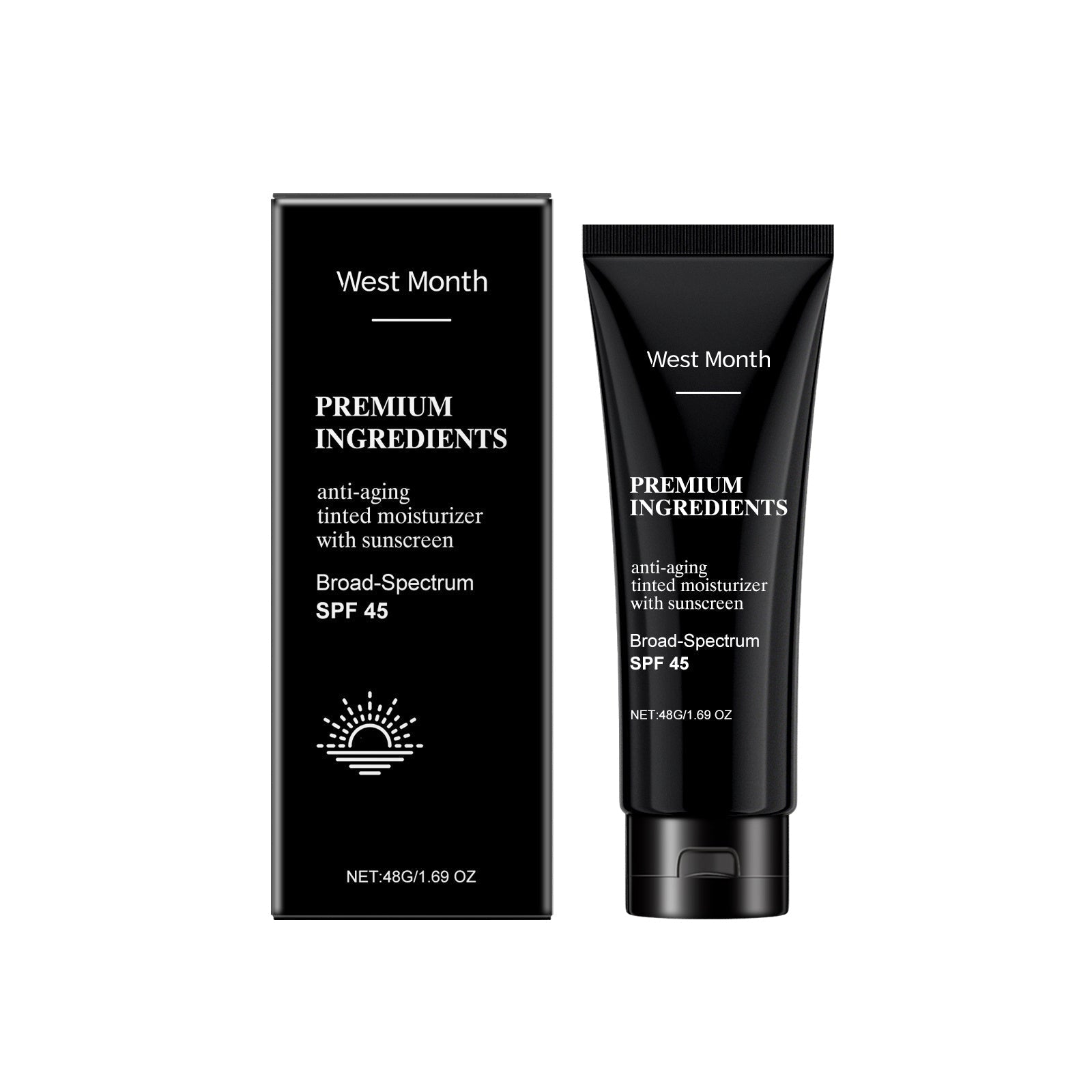Cream Sunscreen Lotion With Moisturizing UV Protection 48g