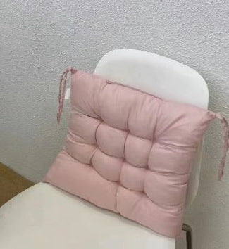 Brushed Thickened Solid Color Polyester Dining and Office Chair Cushion