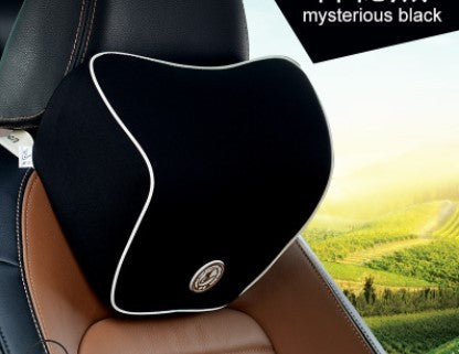 Memory Foam Car Lumbar & Neck Pillow Set – Slow Rebound, 4-Season