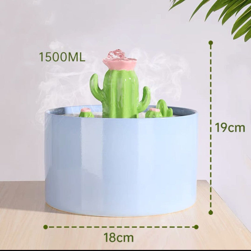 Cat Ceramic Water Dispenser Flowing Silent Constant Temperature Heating Automatic Circulation
