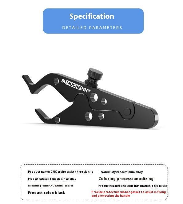Electric Motorcycle Cruise Control Control Throttle Clip Auxiliary Holder Booster Aluminium Alloy Retrofit Accessories