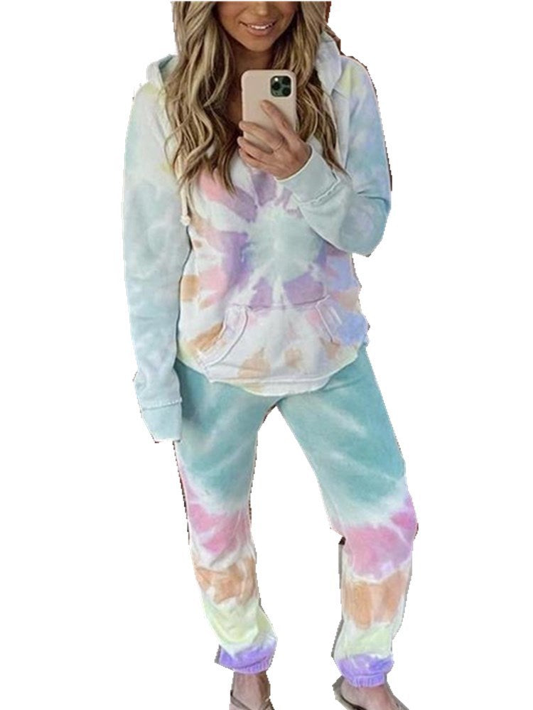 Unisex Two Piece Jacquard Pajama Set Relaxed Fit Loungewear