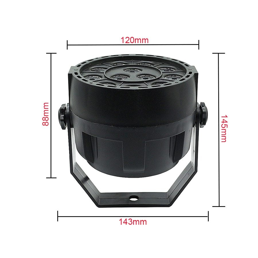 Aluminum LED Par Light 12W RGBW For Home Party IP20
