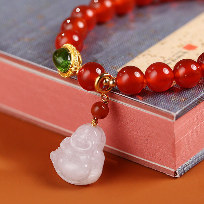 Original Design Natural Agate Bracelet Elegant